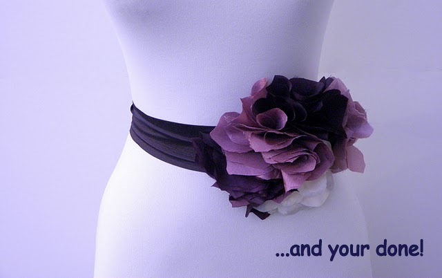 DIY Inspiration: DIY Flower Sash or Belt | Capitol Romance ~ Practical ...