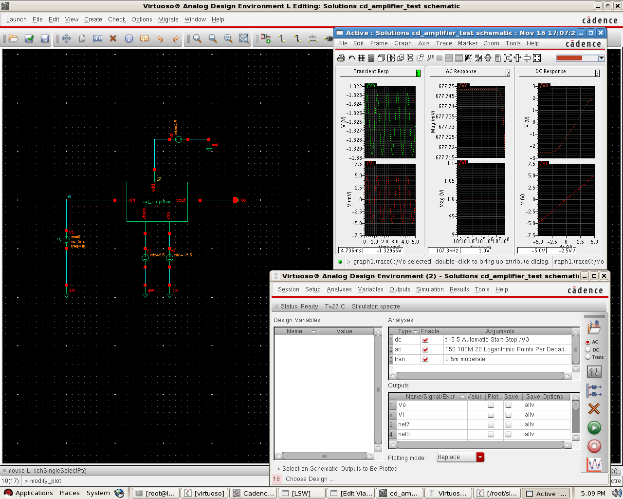 its VTU Common Drain Amplifier