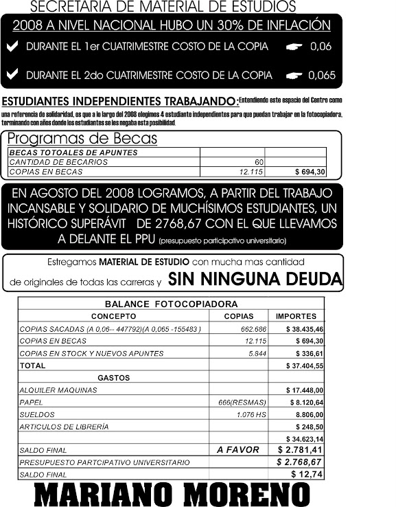 SECRETARÍA DE MATERIAL DE ESTUDIO