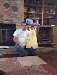 Rachel's first dress daddy bought her!