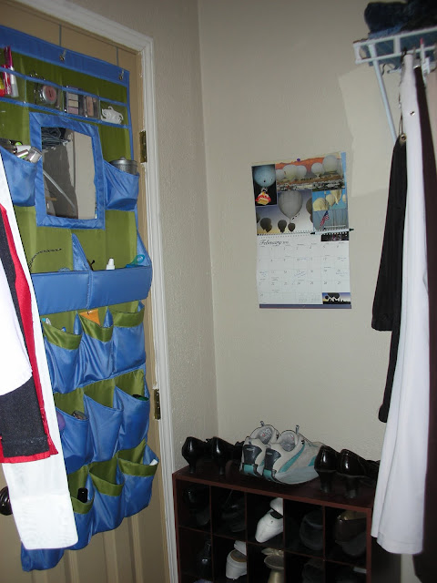 expand your closet space with an over-the-door organizer