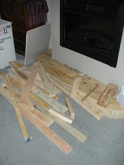 Building a fireplace