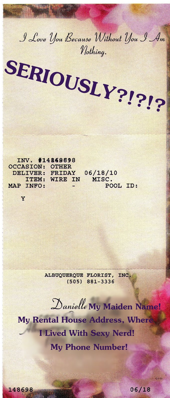 Anonymous Flower Delivery