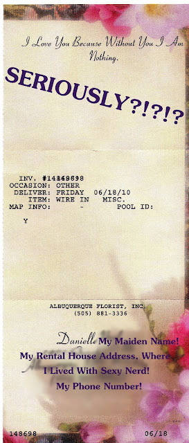 i don't know who sent me flowers