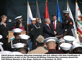 Standing Proud With Our Newest Citizens, Honoring Our Veterans White House
