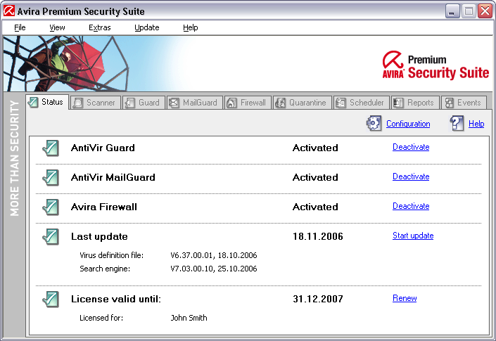Avira premium security suite v10.0.0.643 keys