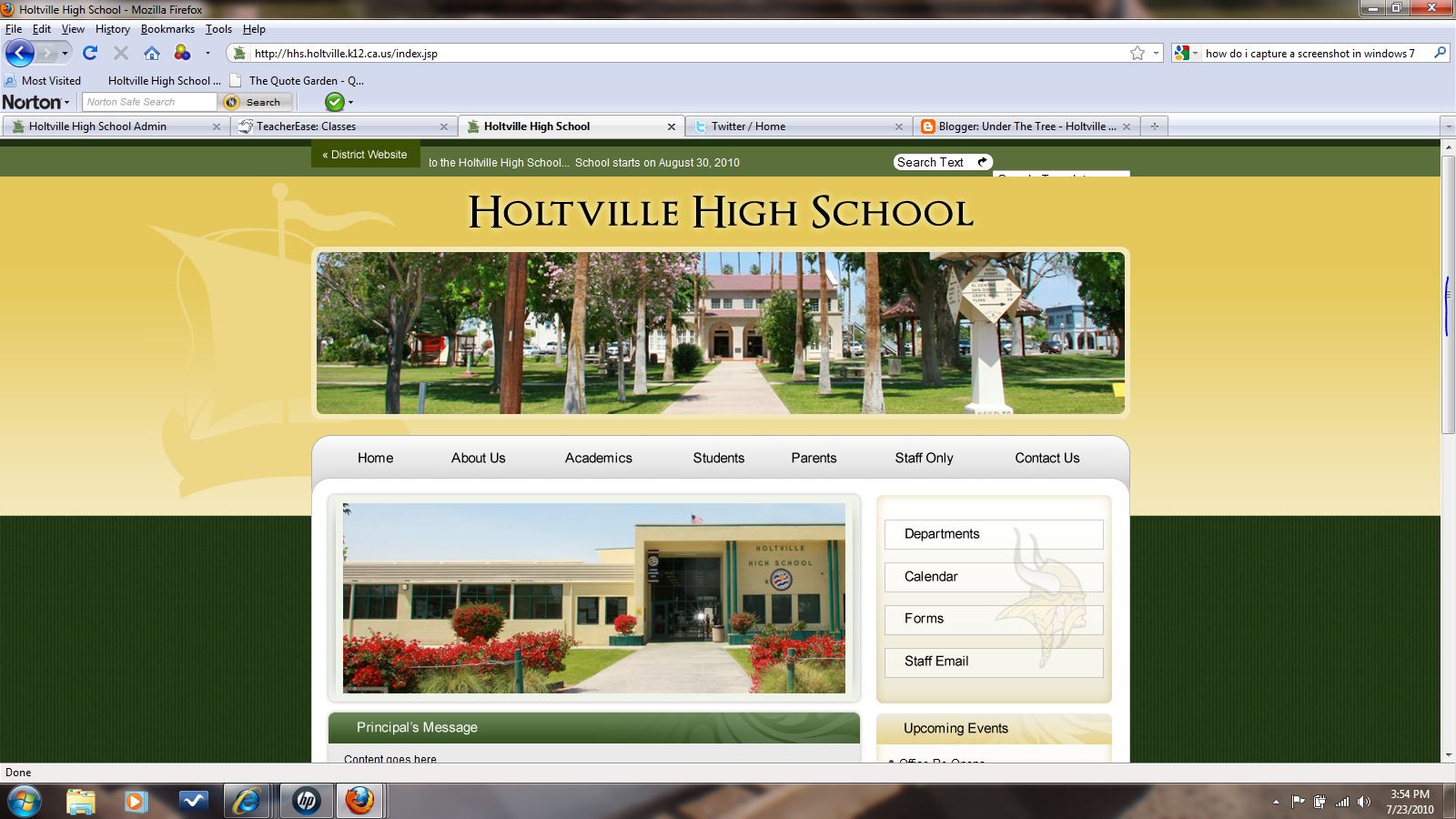 Under The Tree Holtville High School Happenings New  Page!
