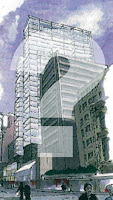 Old rendering of a proposal for 16-42 Willis St