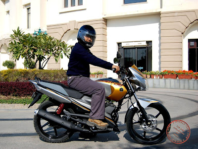 Payeng on the Yamaha Gladiator Type-SS