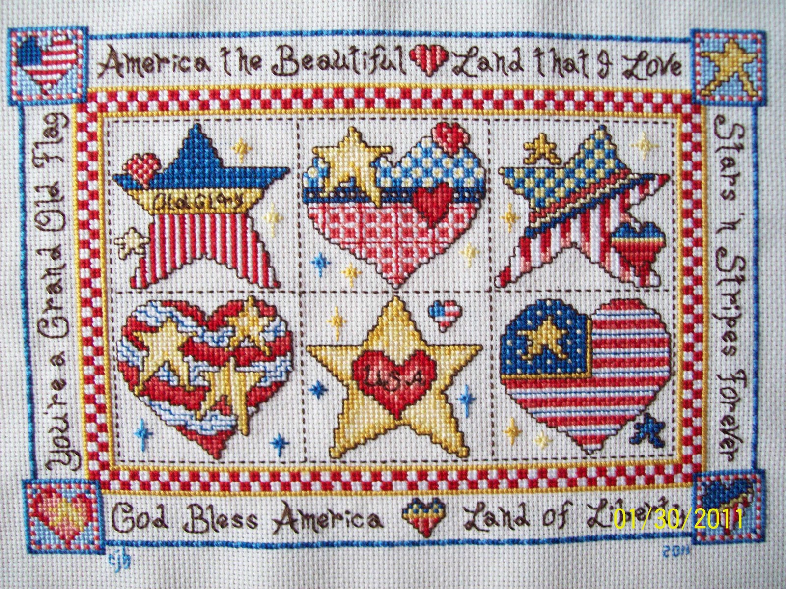 Colleen's Cross Stitch... Patriotic