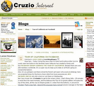 Cruzio Tour of California blog