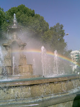 Arco Iris en la Fuente de las Batallas. Granada