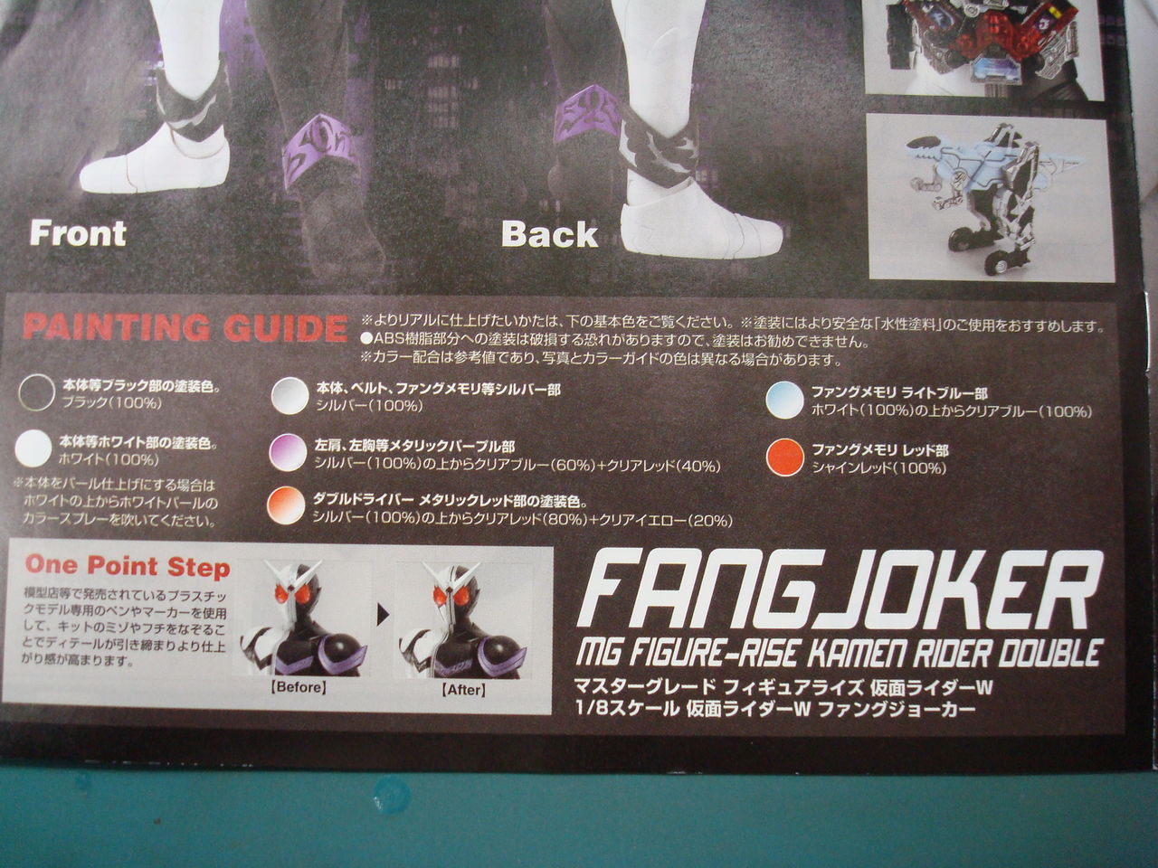 guNjap: Kit Review: 1/8 MG Figurerise Kamen Rider Fang Joker Hi Res Images