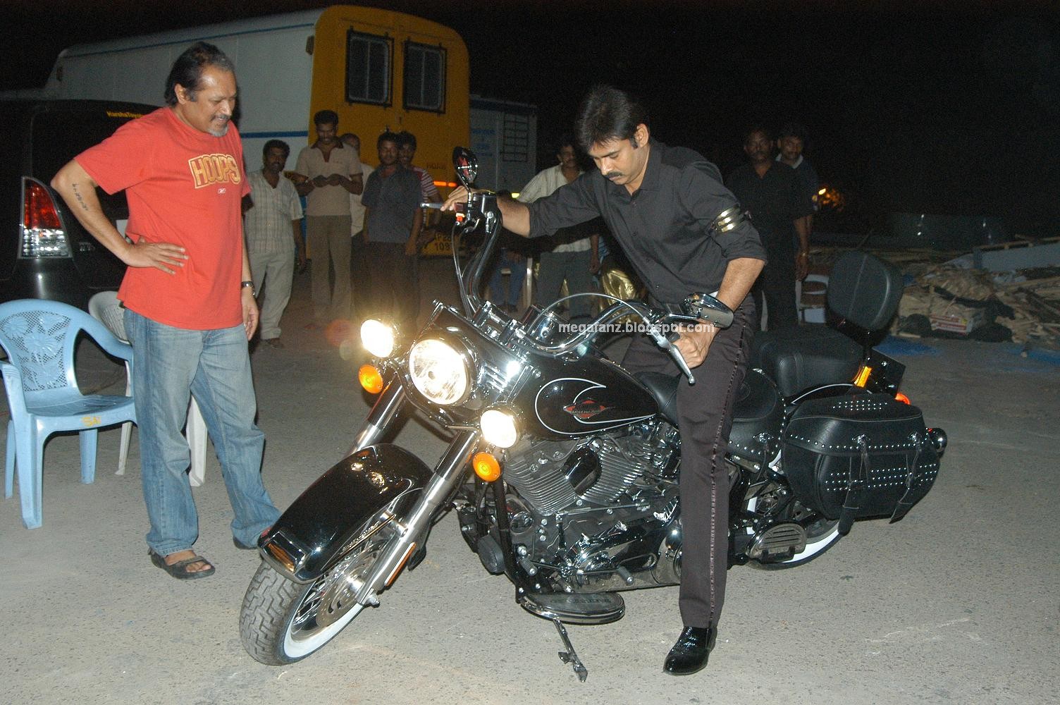 pawan kalyan harley davidson bike