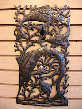 Fish cut metal art by Serge Jolimeau