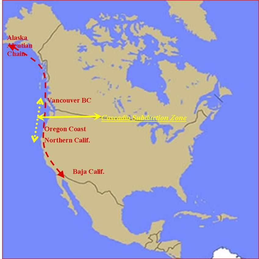 Cascadia Subduction Zone Tsunami Map - United States Map