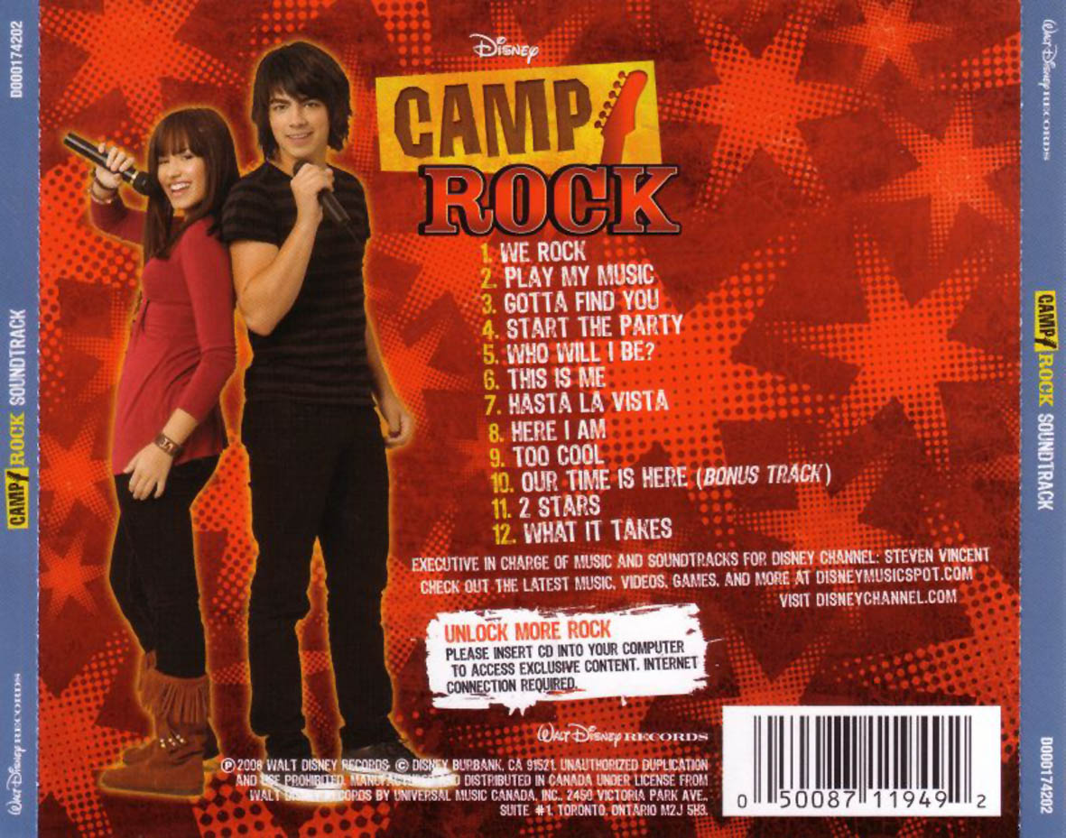Encarte Camp Rock Soundtrack Encartes Pop Encarte Camp Rock Soundtrack Encartes Pop