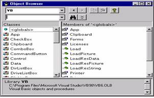 Visual Basic 6 (VB6) Beginners Guide: Object Browser