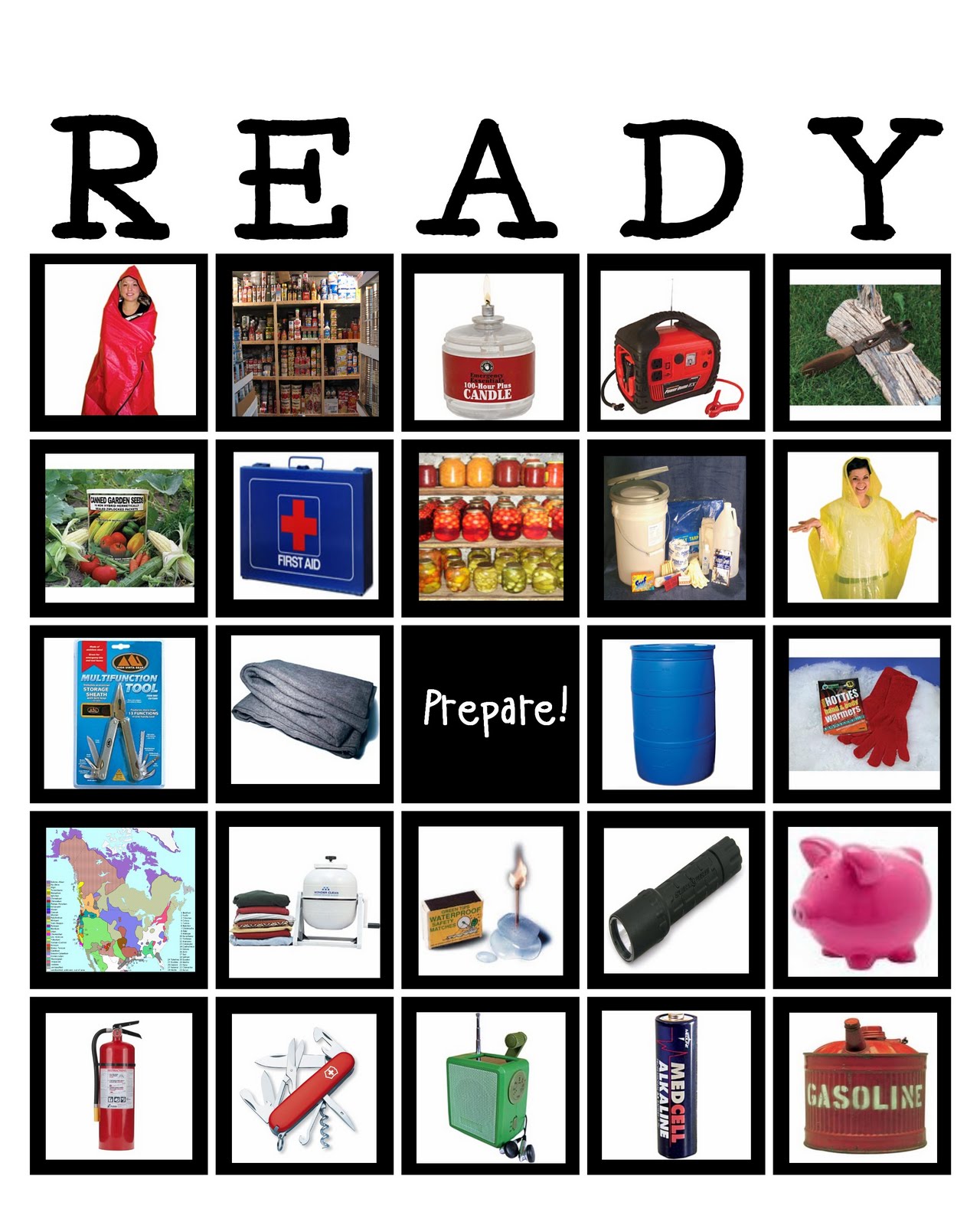 Prepared NOT Scared!: The READY Bingo Game Is Here!!!!