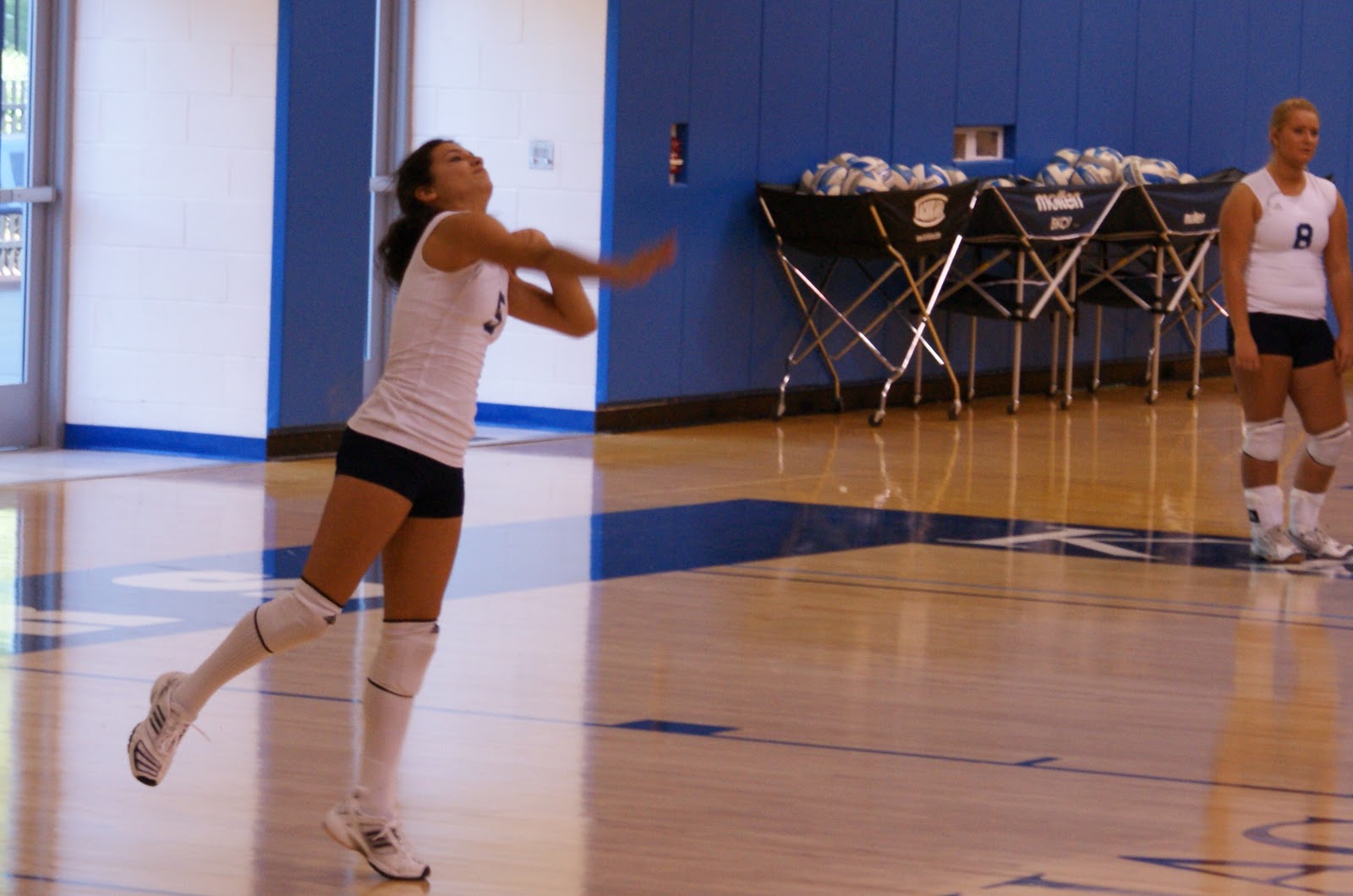 Volleyball Serve Follow Through