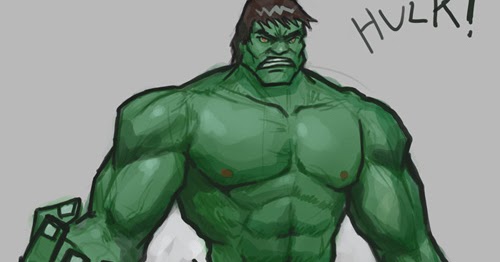 How to draw Hulk Digital painting and drawing video