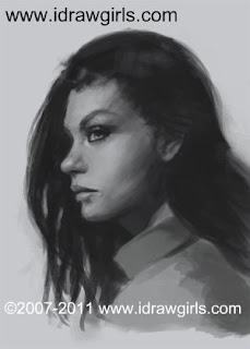 draw face side view