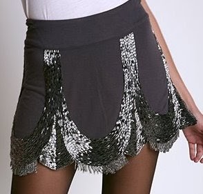 sparkly flapper skirt
