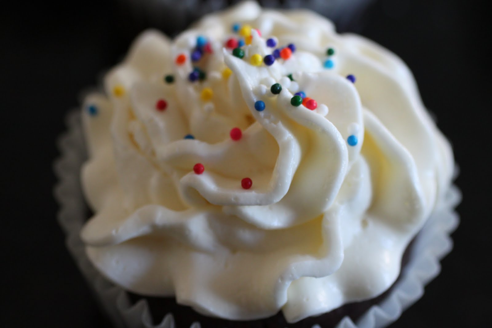 Barefoot Contessa's Chocolate Cupcakes (Altitude Adjusted) with Swiss