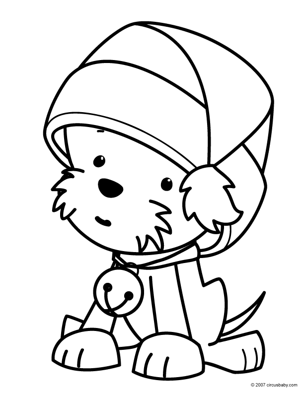 a puppy in a box coloring pages - photo #30