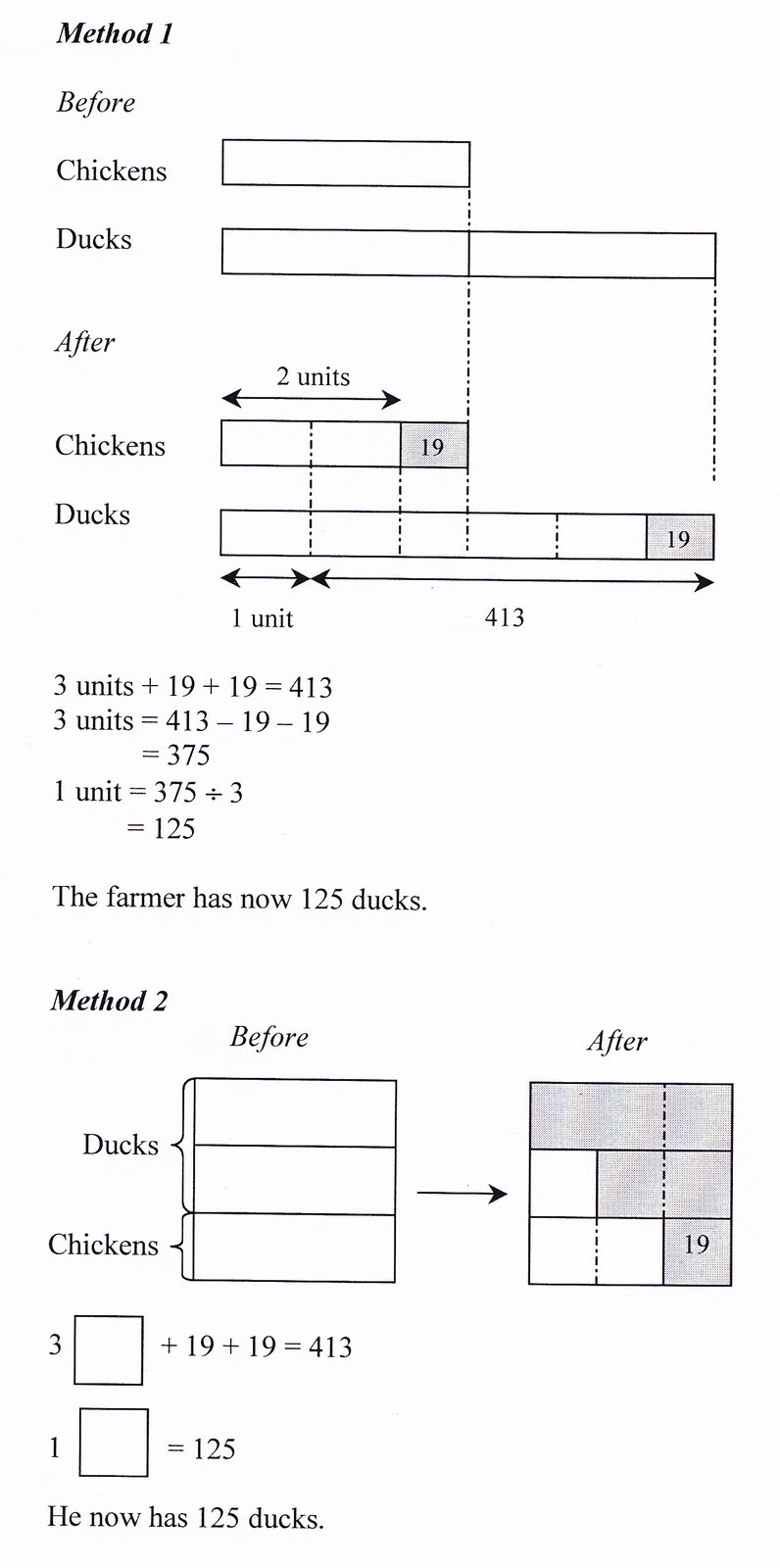 Singapore Math: A Singapore Grade Four Question Without Algebra