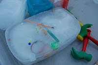 Ice Excavation with Preschoolers | The Honorable Mention Preschool Blog