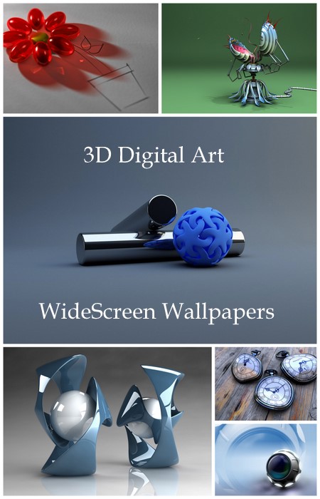 3d digital wallpaper. 3D Digital Art WideScreen