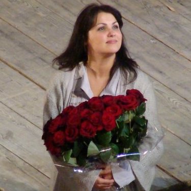 Anna Netrebko at the final curtain call La Boh me Mariinsky Theater 