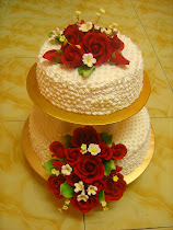 2 TIER BUTTERCREAM WEDDING CAKE