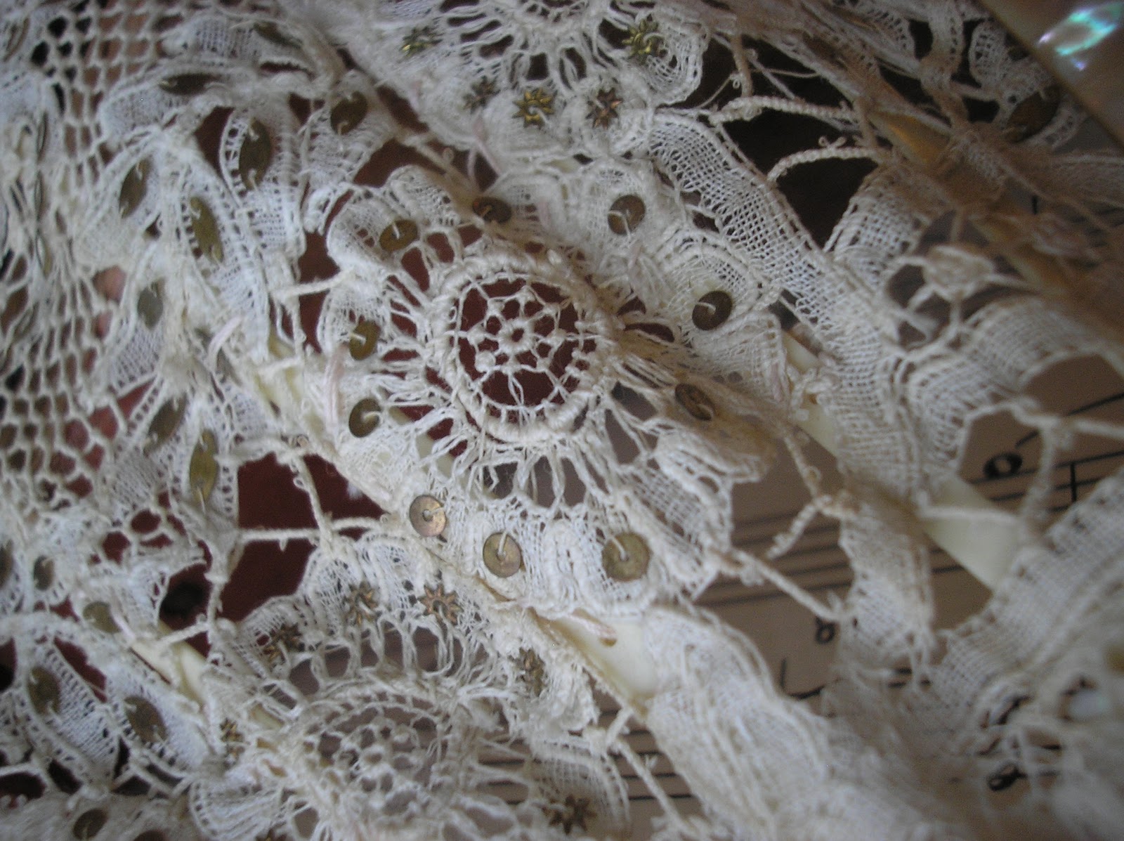 Leaping Frog Designs: Antique Mother Of Pearl French Lace Fan The ...