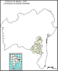 Localização da Região Sudoeste