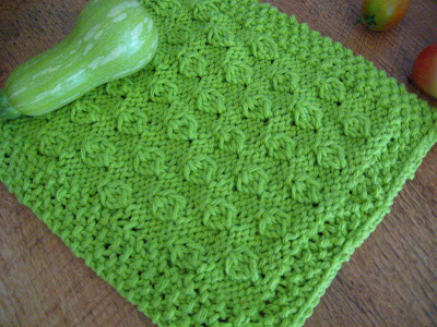Free Knitting Pattern! Knit Diamond Dishcloth Easy Quick And Fun!