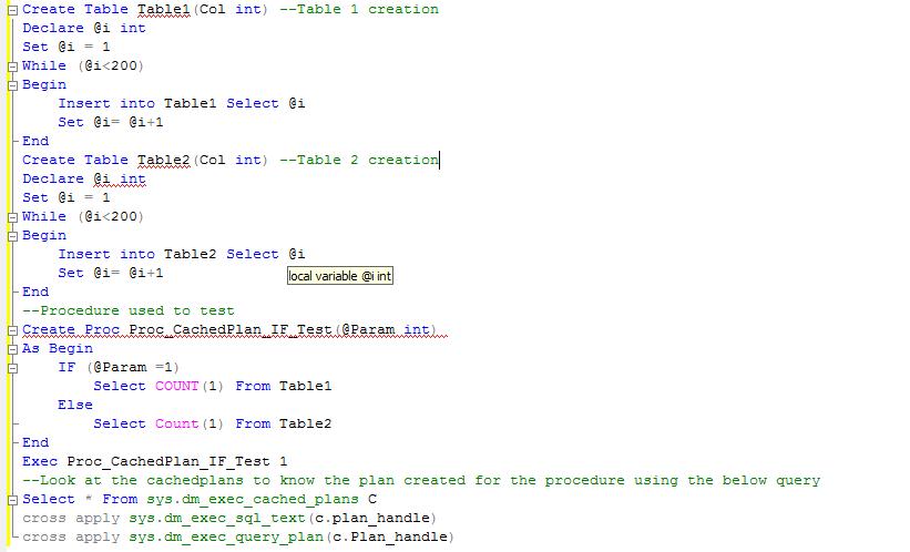 SQL - My Best Friend: IF statement resulting in Recompile