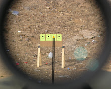 Even in bright daylight, the aiming point of the Trijicon AccuPoint scope is lit up by fiber-optics