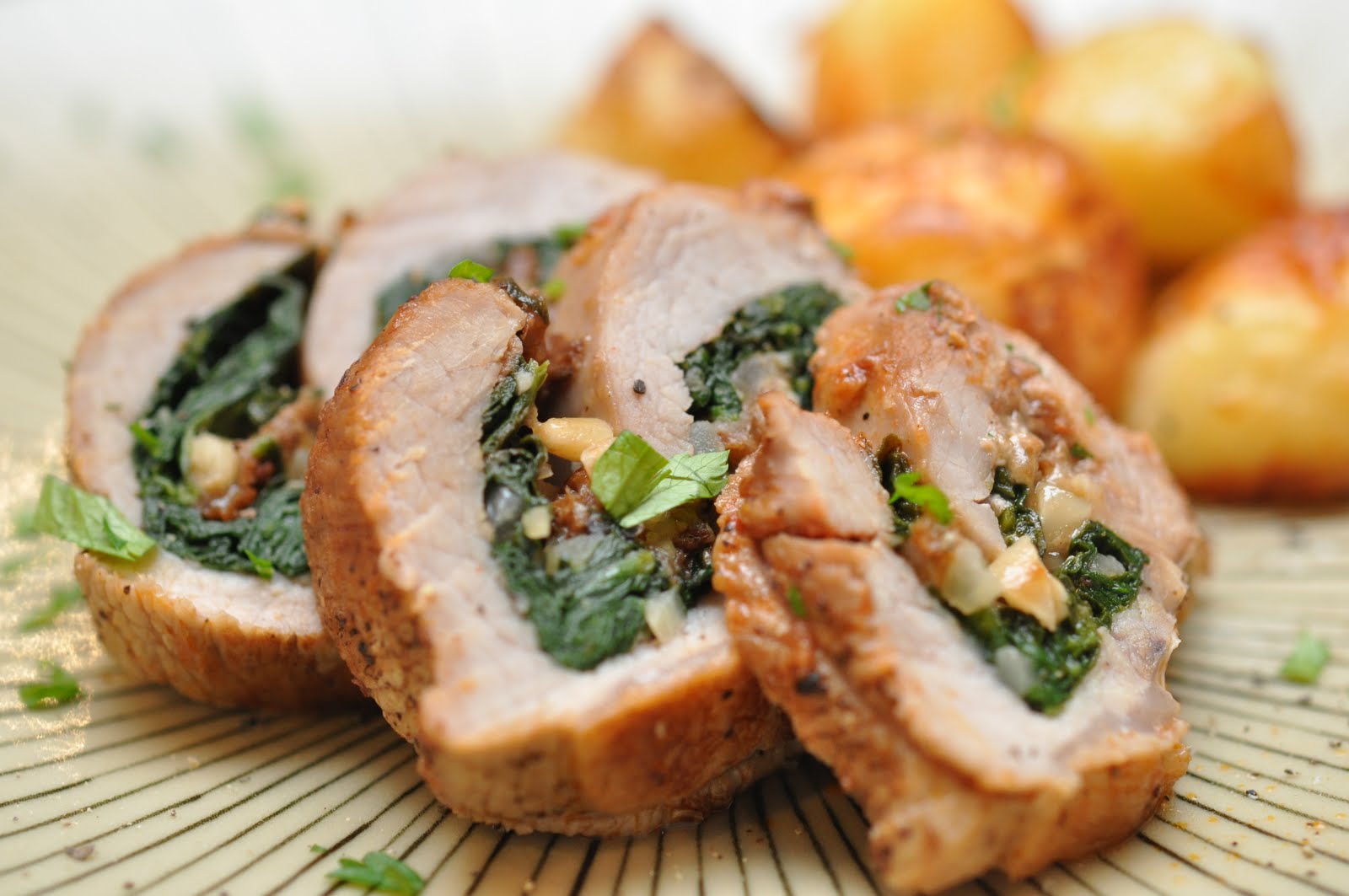 The Recipe Diva Spinach Stuffed Veal Rolls