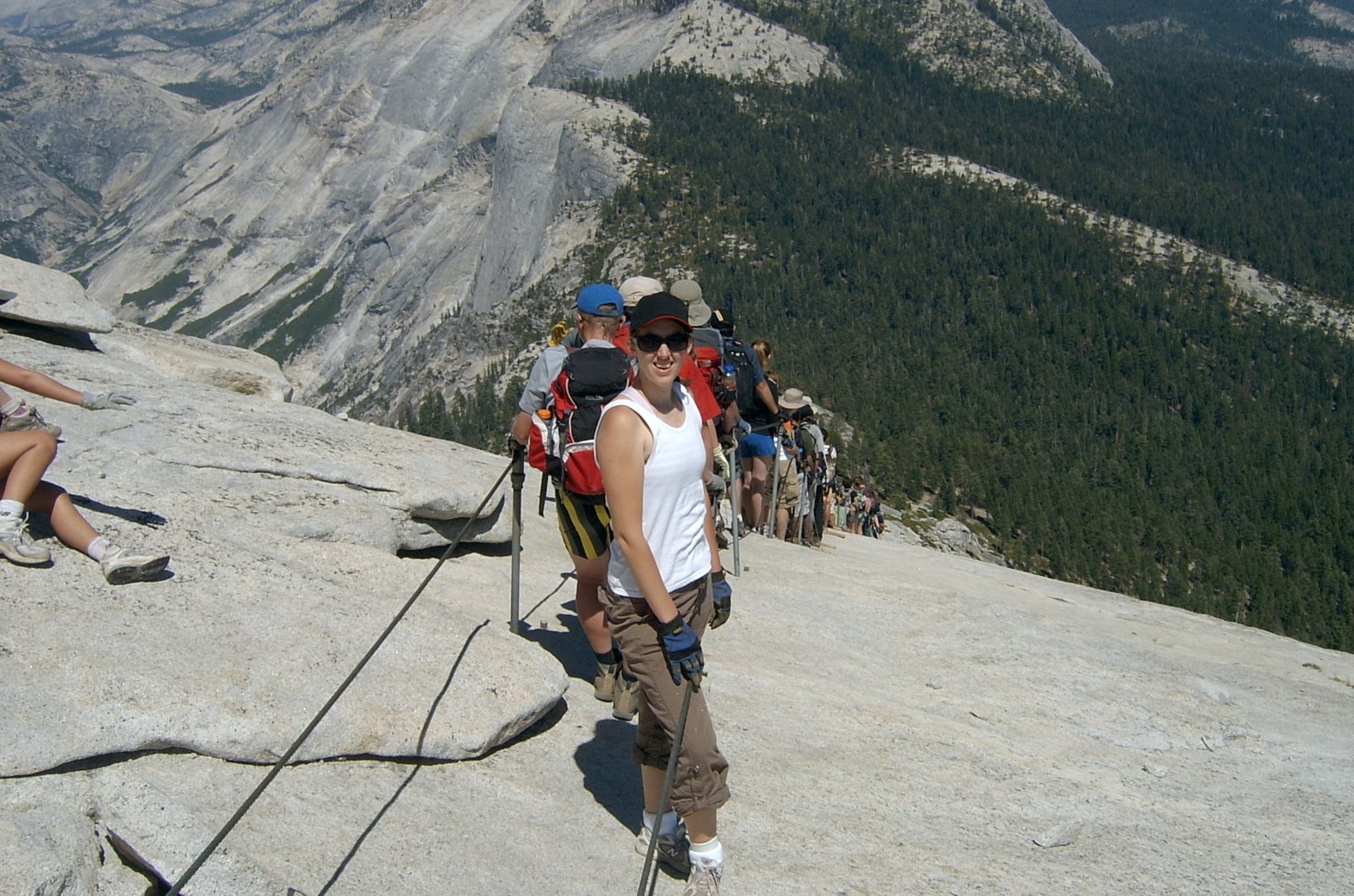 Side By Side Climbing Half Dome...