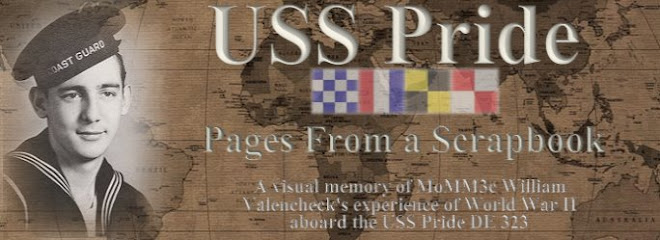 USS PRIDE DE 323 - PAGES FROM A SCRAPBOOK