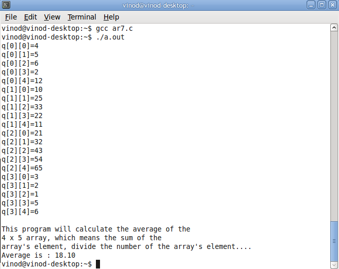 C Guide: ARRAY