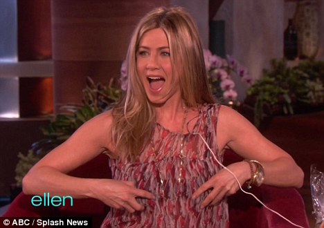 Keonk Tattoo: Jennifer Aniston gets a shock - quite literally - as