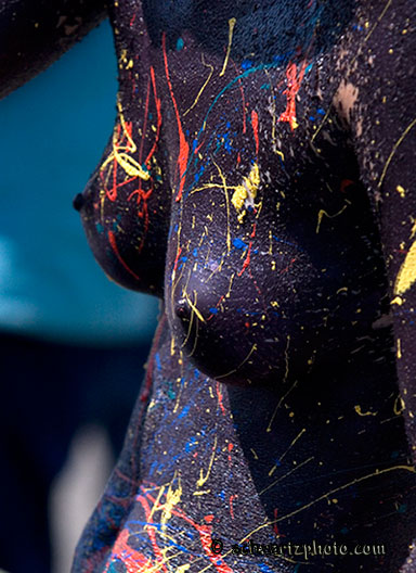 body painting abstract
