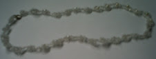 clear seed bead necklace daisy design