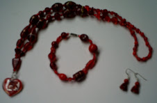 red set of jewellery