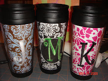 monogramed tumblers ~16oz