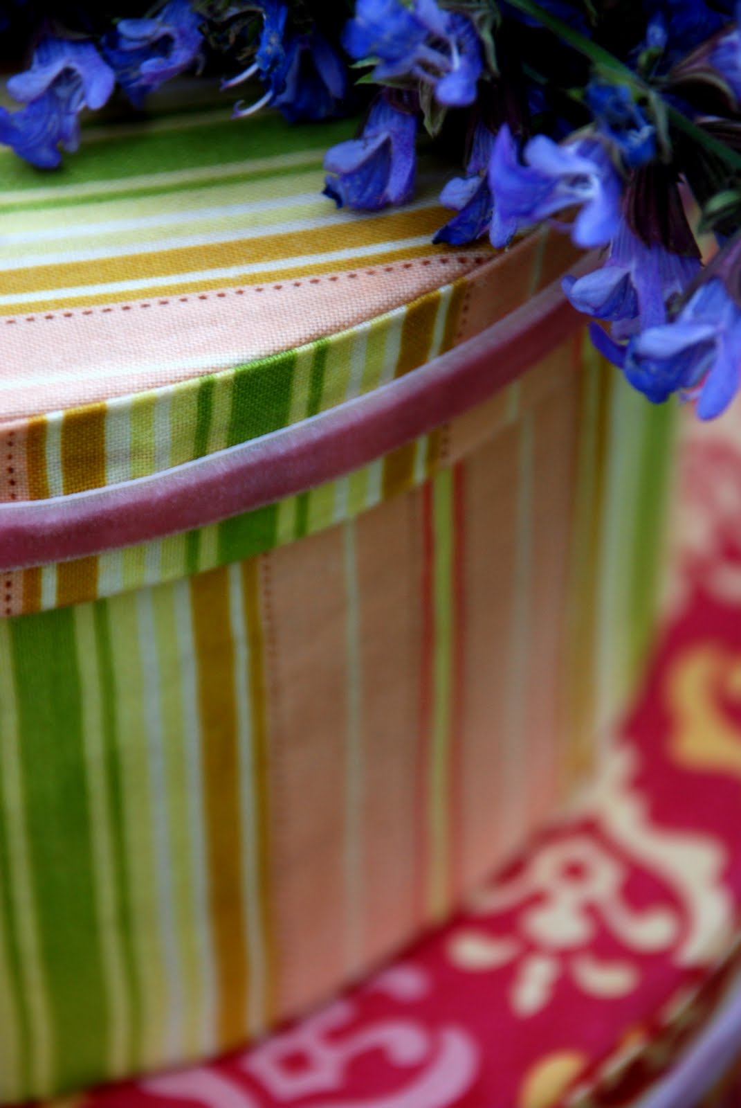 Yards and Yards No Sew Fabric Covered Hat Boxes