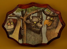 Where the WIld Things Are Upcycled Clock